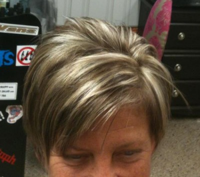 Fun, short cut with highlights